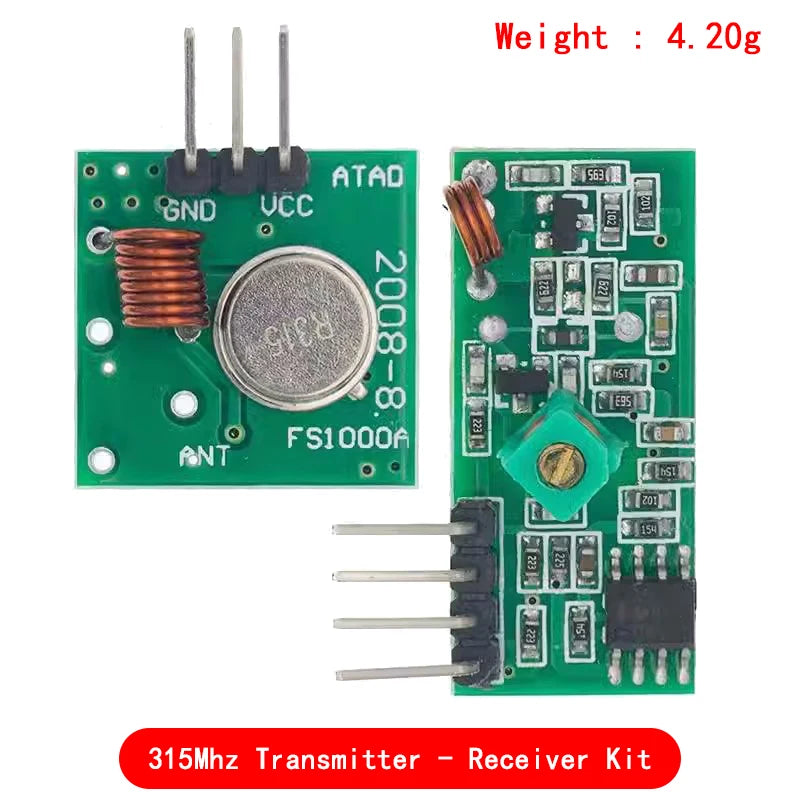Smart Electronics 433Mhz RF transmitter and receiver Module link kit For arduino/ARM/MCU WL diy 315MHZ/433MHZ wireless