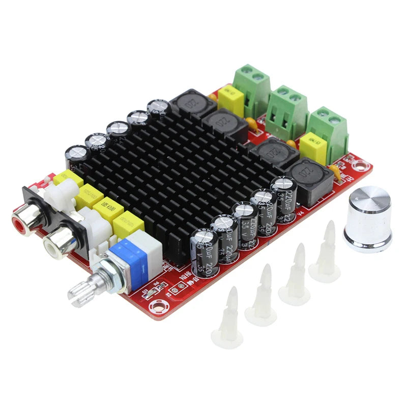 1pcs XH-M510 High Power Digital Amplifier Board 100Wx2 Overheat Protection TDA7498 Audio Stereo Amplifier Board DC14-34V