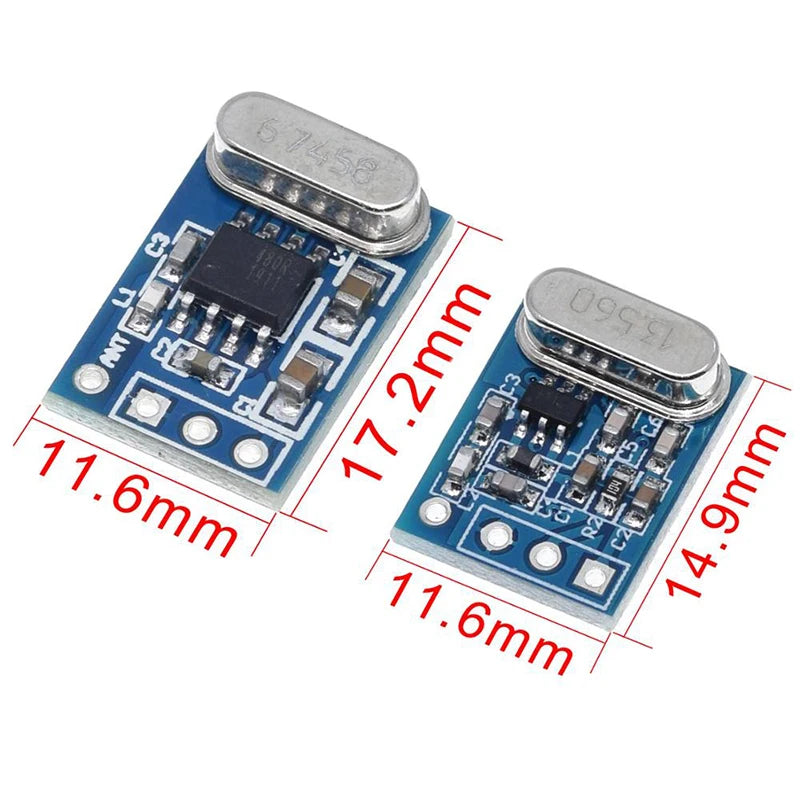 1Set 2Pcs 433MHZ Wireless Transmitter Receiver Board Module SYN115 SYN480R ASK/OOK Chip PCB for arduino
