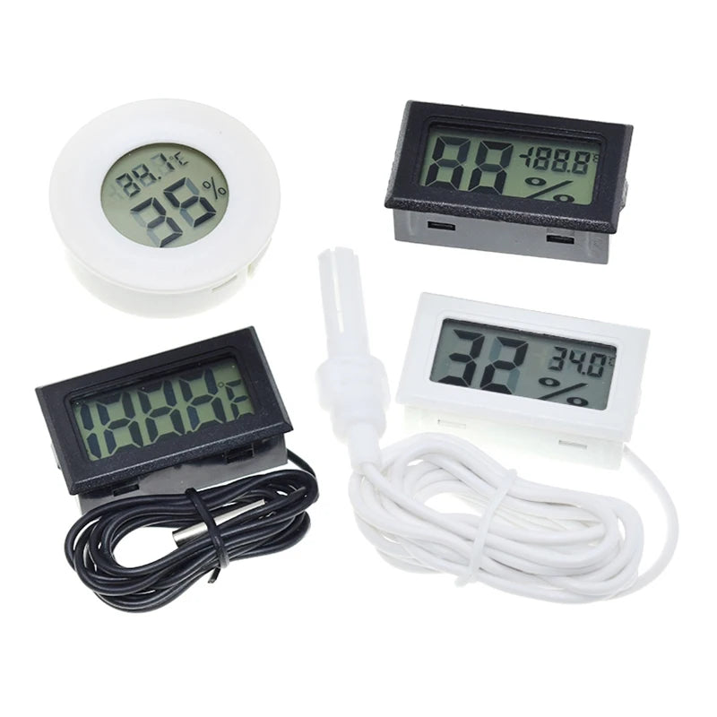 Mini LCD digital thermometer used for freezer temperature - 50-110¡æ refrigerator thermometer indoor and outdoor waterproof probe
