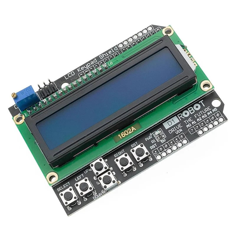 1PCS LCD Keypad Shield LCD1602 LCD 1602 Module Display For Arduino ATMEGA328 ATMEGA2560 raspberry pi UNO blue screen