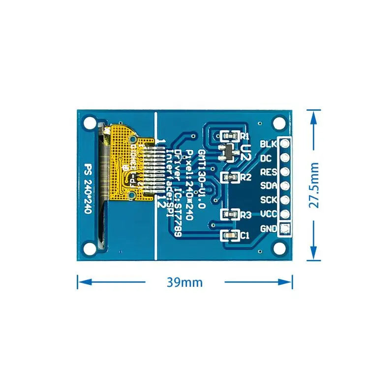 TFT Display 0.96 / 1.3 inch IPS 7P SPI HD 65K Full Color LCD Module ST7735 Drive IC 80*160 (Not OLED) For Arduino