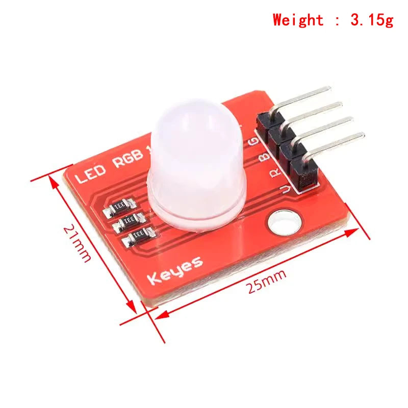 10mm Full Color RGB LED Module140C5 Electronic Building Blocks for Arduinos DIY Starter Kit