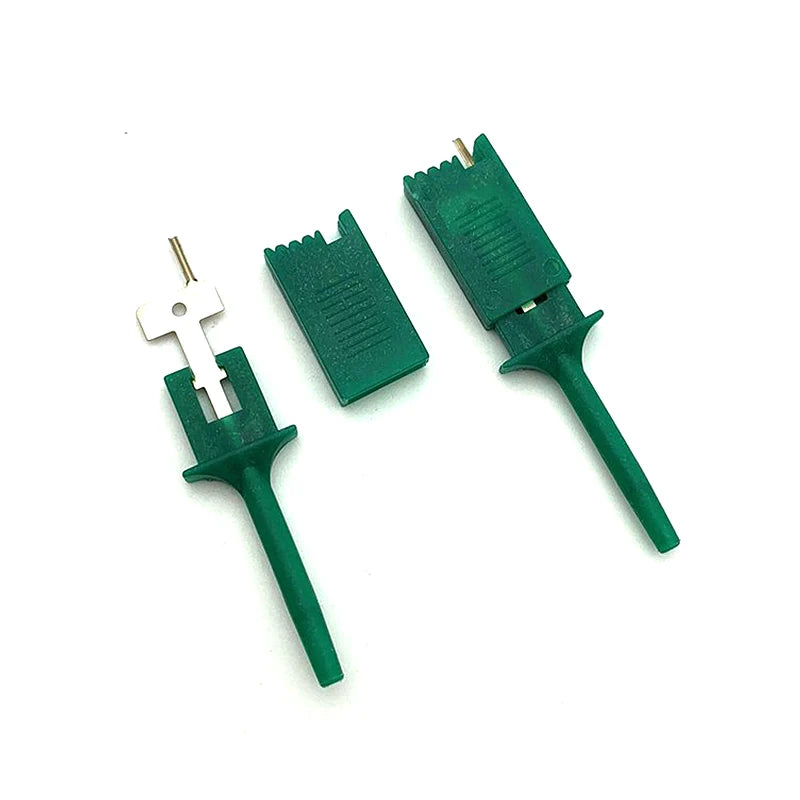 10pcs Test Hooks Clips For Logic Analyzers Logic Test Clip Flattening Test Flat Hook Connection