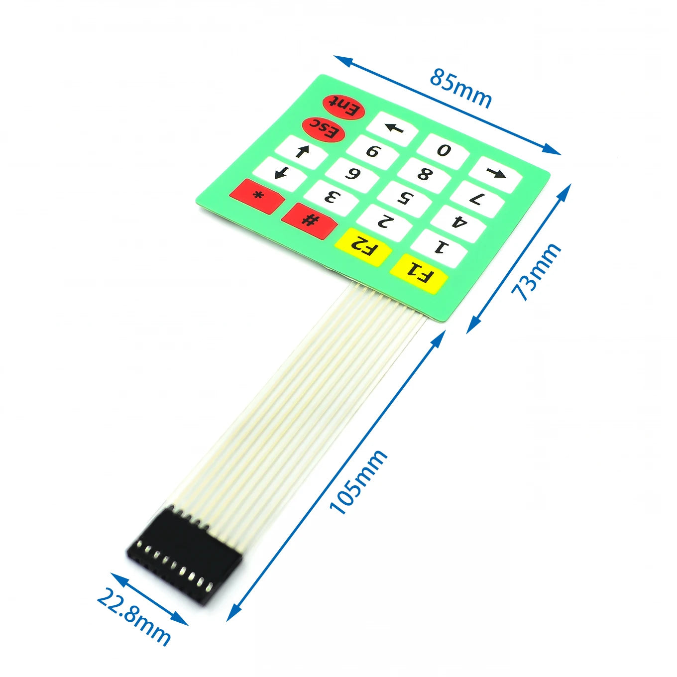 1*2 3 4 5 Key Button Membrane Switch 3*4 4X5 Matrix Array Keyboard 1X6 Keypad with LED Control Panel Pad DIY Kit For Arduino