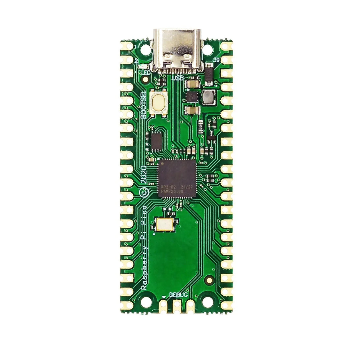 Official Raspberry Pi Pico Board RP2040 Dual-Core 264KB ARM Low-Power Microcomputers High-Performance Cortex-M0+ Processor