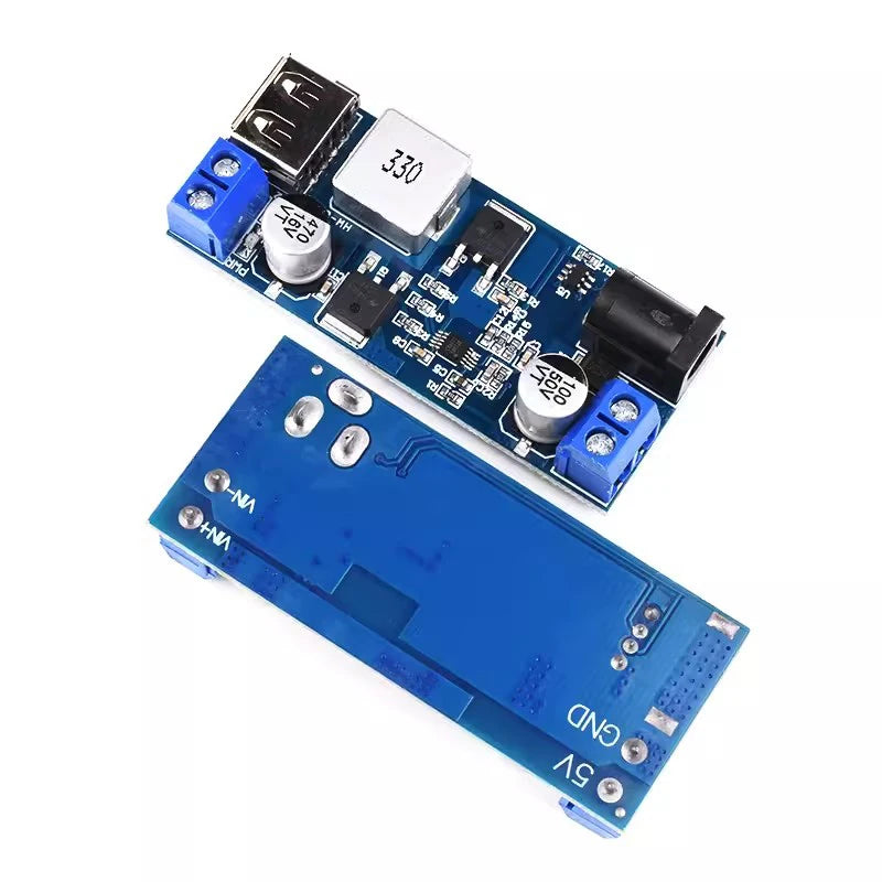DC-DC 24V/12V To 5V 5A Step Down Power Supply Buck Converter Replace LM2596S Adjustable USB Step-down Charging Module For Phone