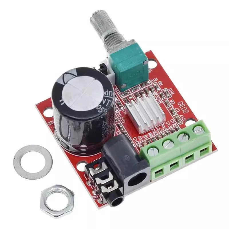 12V Mini Hi-Fi PAM8610 Audio Stereo Amplifier Board 2X10W Dual Channel D Class