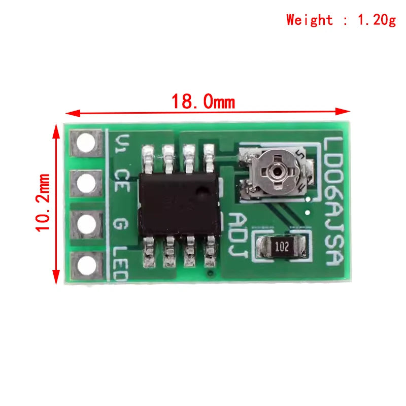 30-1500MA Adjustable Constant Current LED Driver DC 3.3V 3.7V 4.2V 5V PWM Control Board Buck Power module