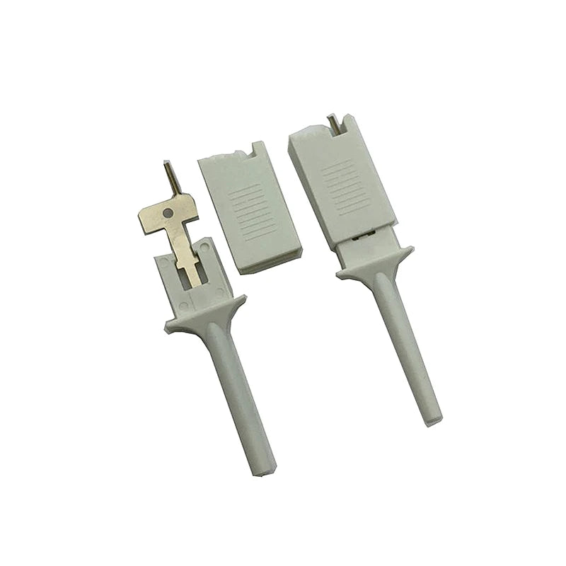 10pcs Test Hooks Clips For Logic Analyzers Logic Test Clip Flattening Test Flat Hook Connection