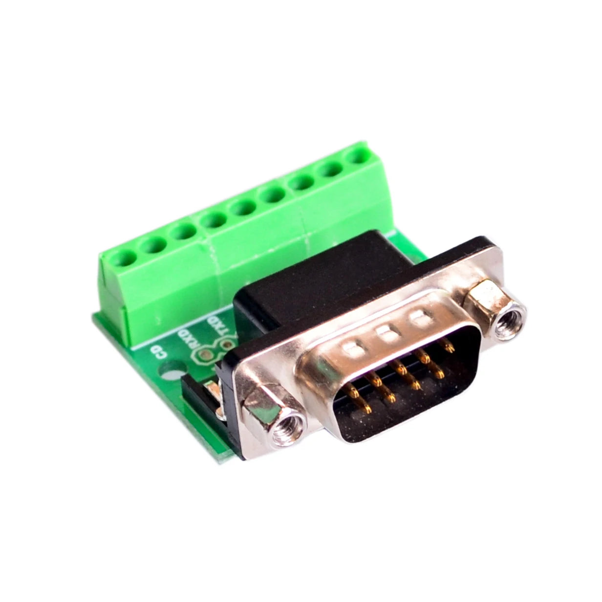9pin Solderless Connectors DB9 RS232 Serial to Terminal Female Male Adapter Connector Breakout Board