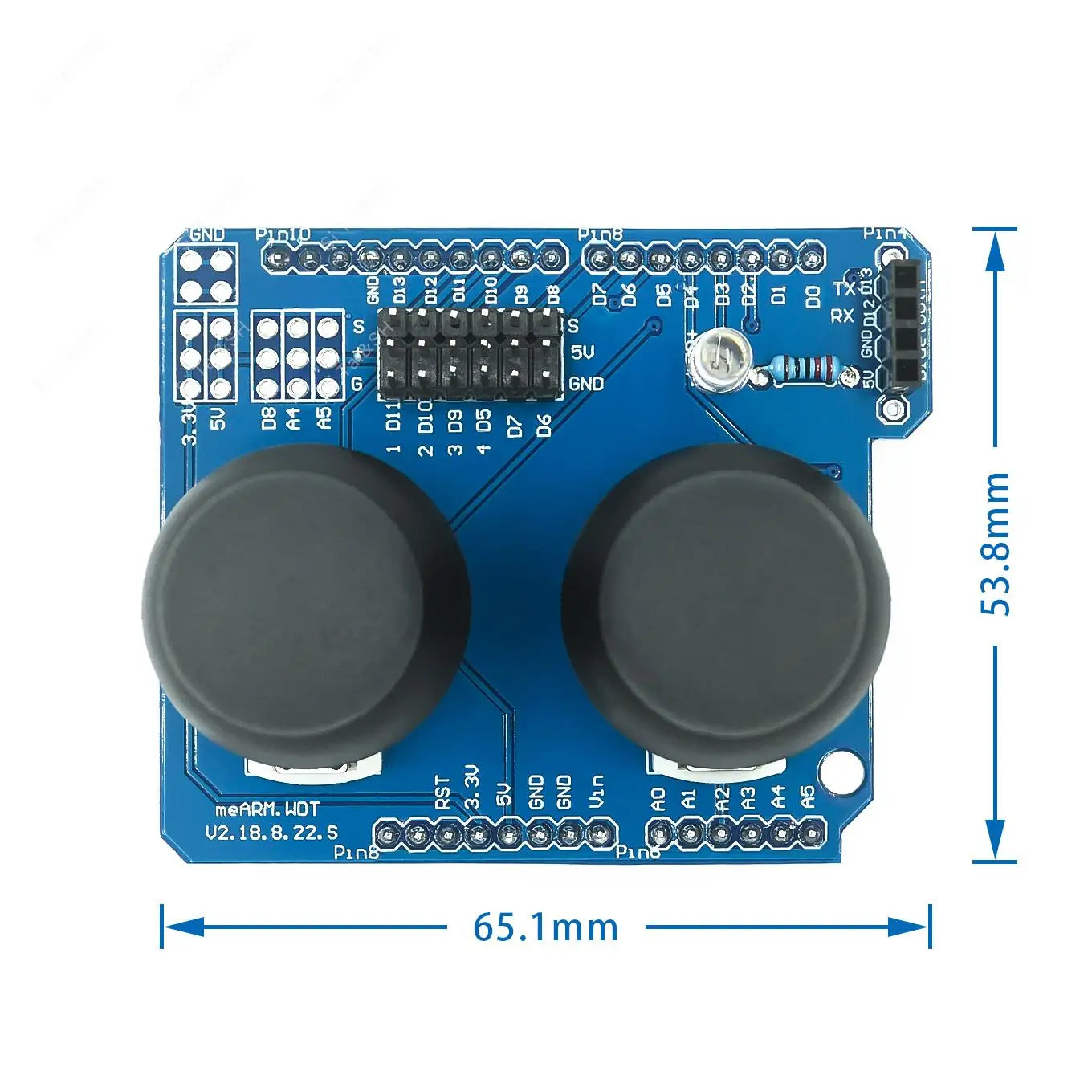 Electronic building blocks Dual PS2 game joystick button module JoyStick compatible with UNO R3