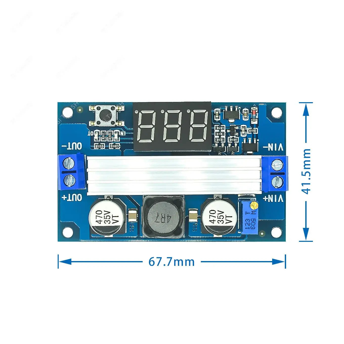 DC DC-DC 3~35V to 3.5~35V LTC1871 Booster step up Step-up module Converter Regulated Power Supply+VoltMeter