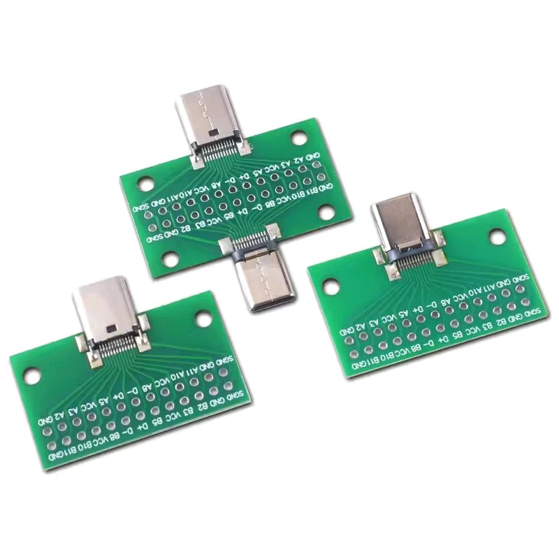 USB 3.1 Connector Type-C Adapter Plate PCB Board Female Male Head Convertor 2*13P to 2.54MM Transfer Test Board USB3.1 Module