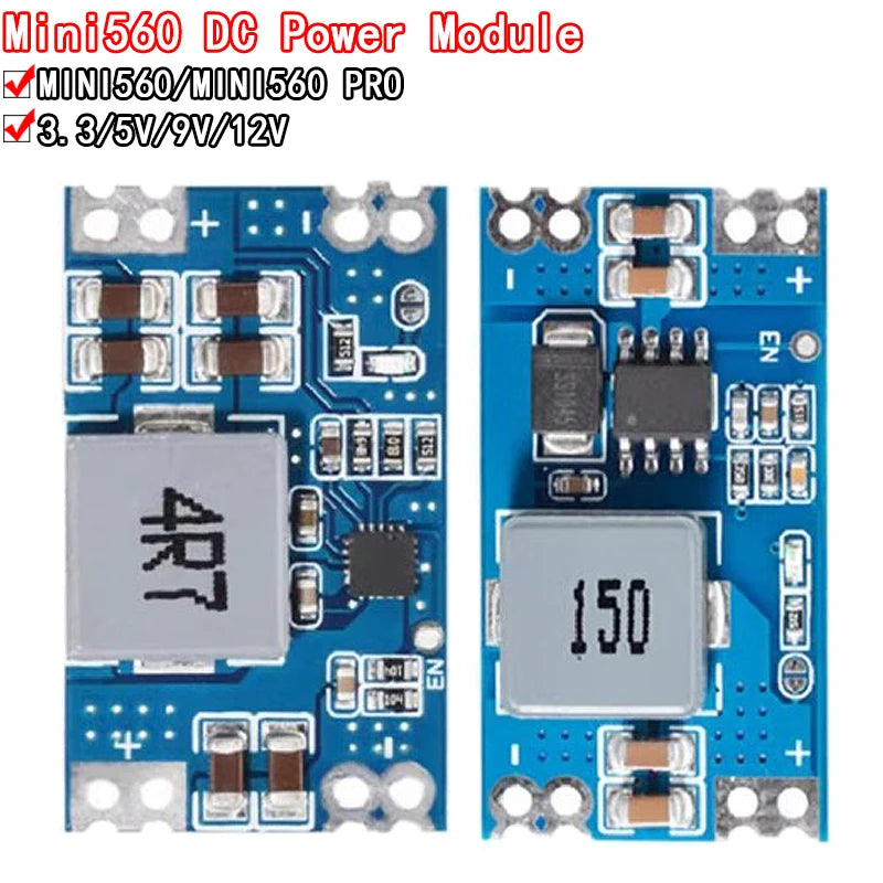 Mini560 5A High Efficiency Output 3.3V 5V 9V 12V Step Down DC-DC Converter Voltage Regulator Buck Stabilized Power Supply Module