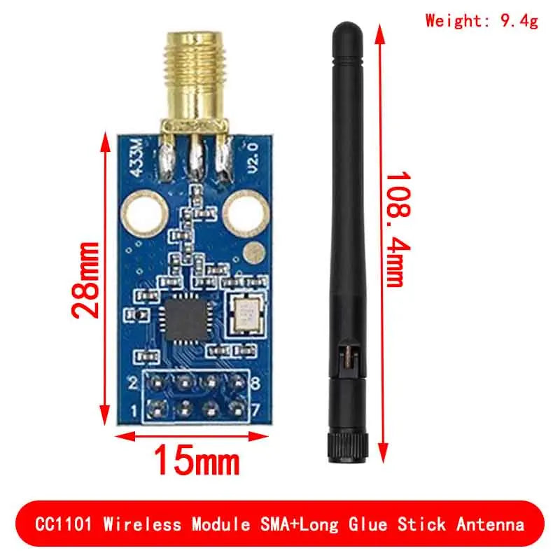 CC1101 Wireless Module With SMA Antenna Wireless Transceiver Module For Arduino 433MHZ