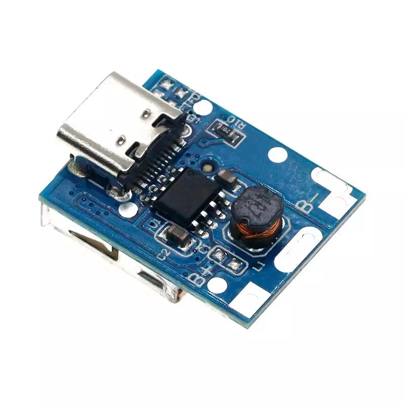 5pcs/lot 5V Boost Converter Step-Up Power Module Lithium Battery Charging Protection Board LED Display USB For DIY Charger 134N3P TYPE-C