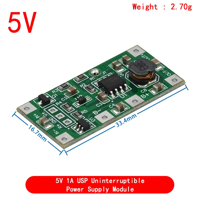 DC 5V 9V 12V Charging Step Up Booster Module for 18650 Lithium Battery UPS Voltage Converter Protection
