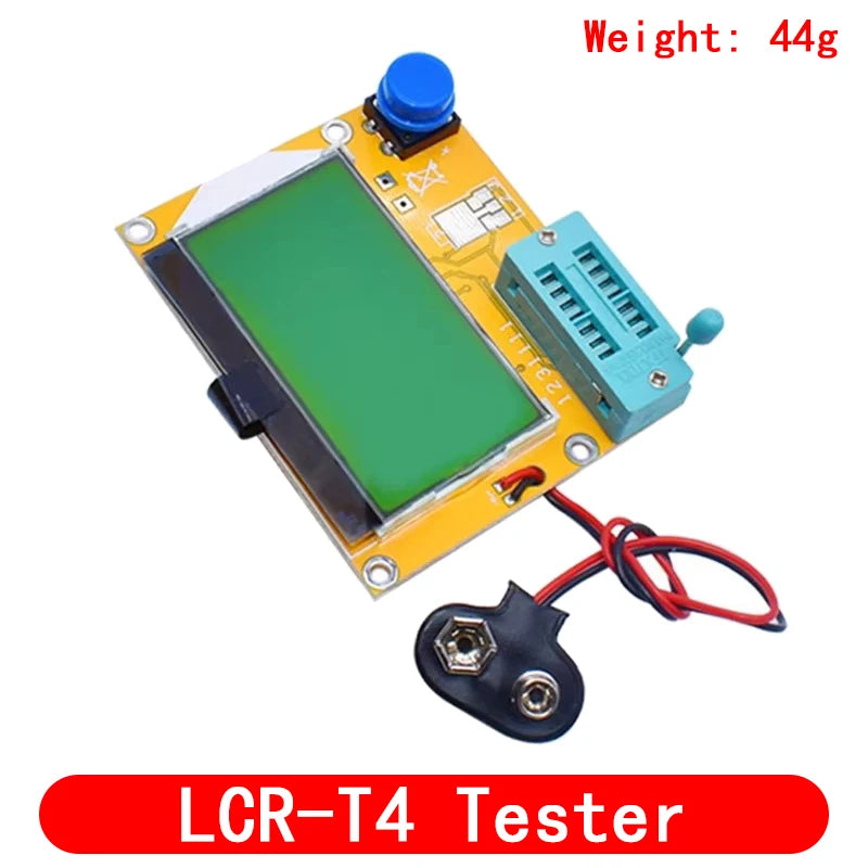 Diode Triode Capacitance ESR Meter MOS PNP LCR-T4 Transistor Tester LCD Display Mega328 Transistors Diodes Acrylic Case