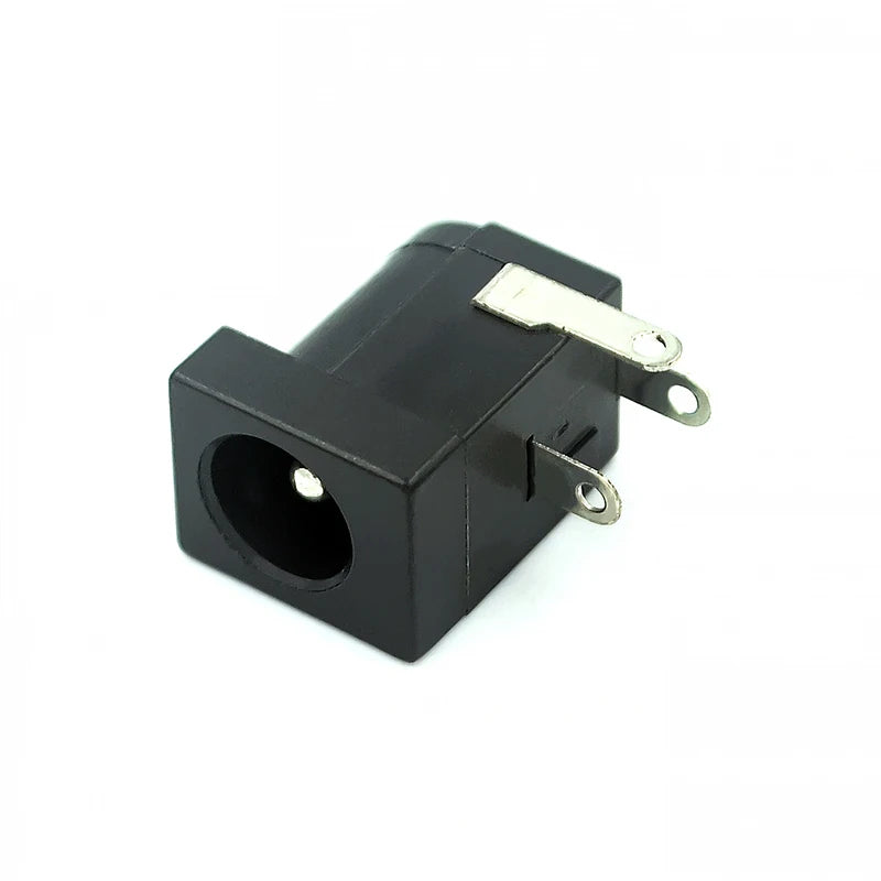 10Pcs DC-005 Black DC Power Jack Socket Connector DC005 5.5*2.1mm 2.1 socket Round the needle