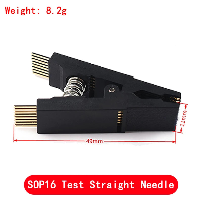 Programmer Testing Clip SOP8 SOP16 SOP SOIC 8 SOIC 16 SOIC8 SOIC16 SOIC8 DIP16 DIP 8 Pin DIP 16 Pin IC Test Clamp without cable