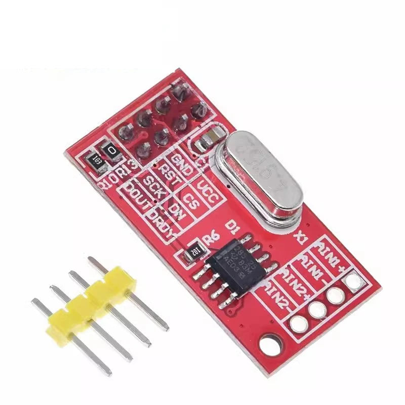 official AD7705 Dual 16 bit ADC Data Acquisition Module Input Gain Programmable SPI Interface TM7705