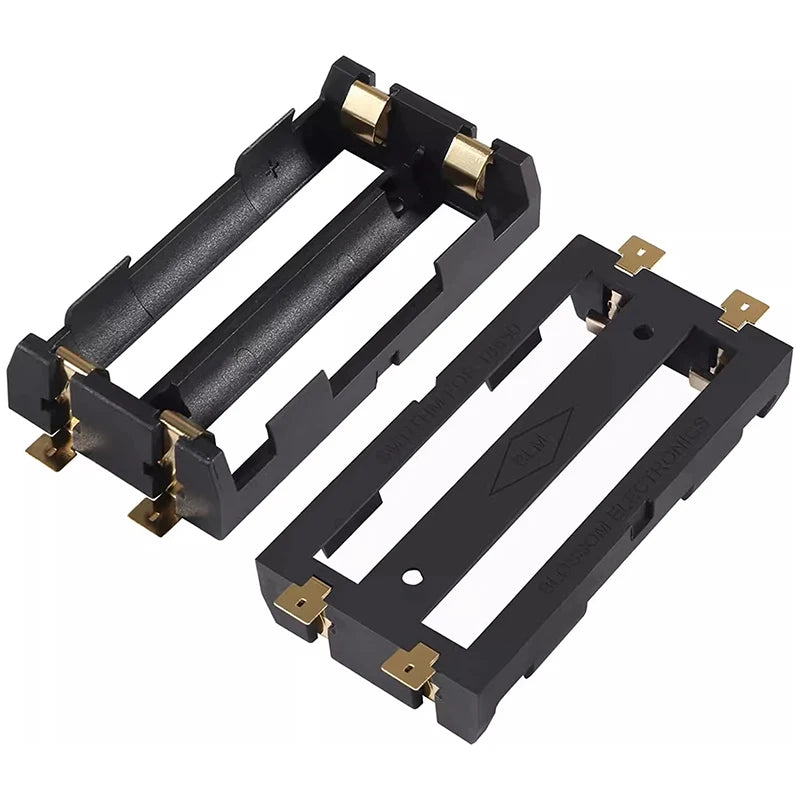 1x 2x 18650 Series Batteries Holder Box Storage Case Container With Bronze Pins Drop Ship