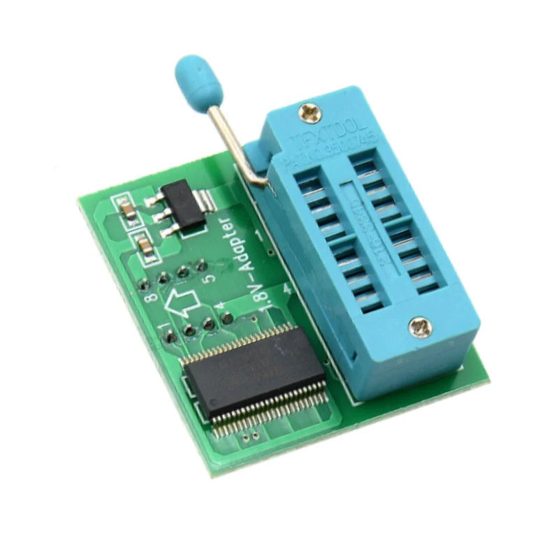 1.8V adapter for Iphone or motherboard 1.8V SPI Flash SOP8 DIP8 W25 MX25 use on programmers TL866CS TL866A EZP2010 EZP2013 CH341