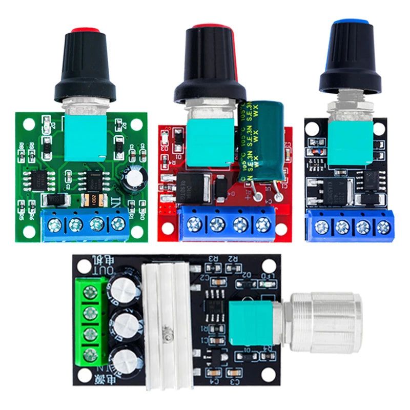 DC 1.8V-35V 2A 3A 5A 10A 30W 80W 90W PWM Motor Speed Controller Low Voltage Motor Speed Controller PWM Adjustable Drive Module