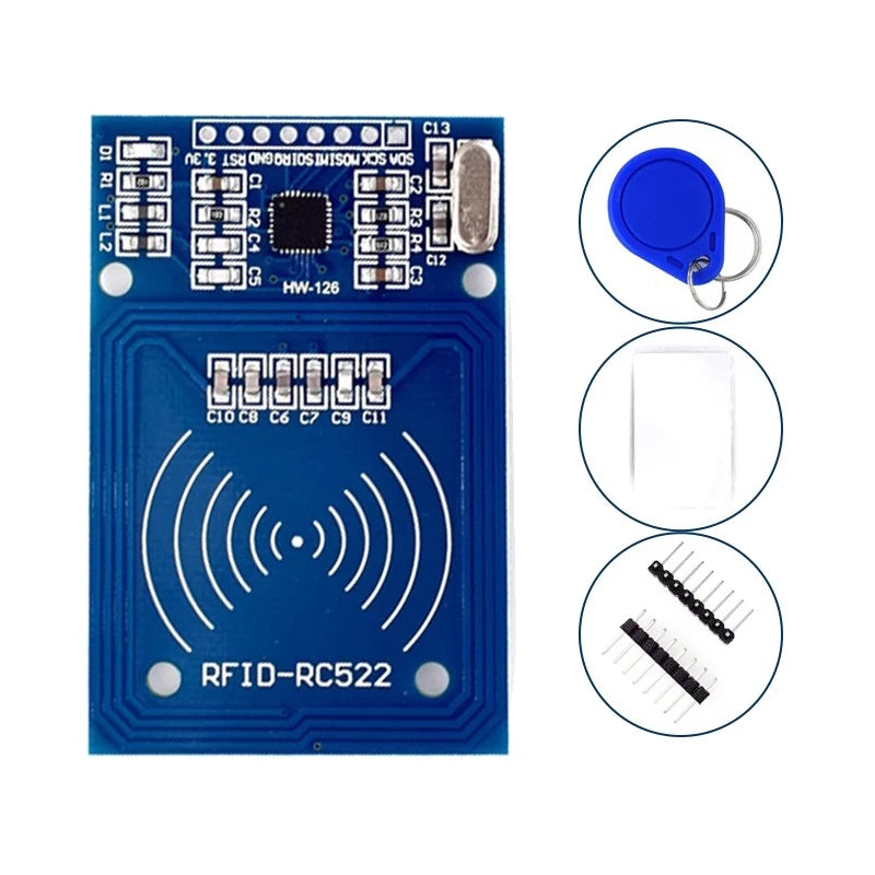 MFRC-522 RC522 RFID RF card sensor module to send S50 Fudan card, keychain watch nmd raspberry pi