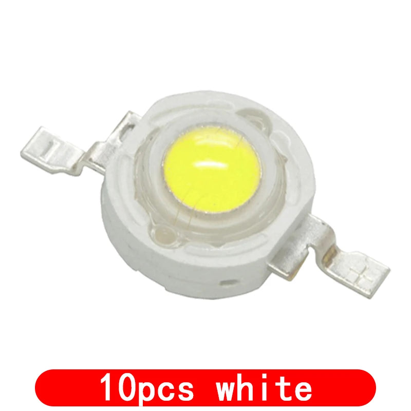 10PCS led 1W White 100-120LM LED Bulb IC SMD Lamp Light Daylight warm white High Power 1W LED Lamp bead