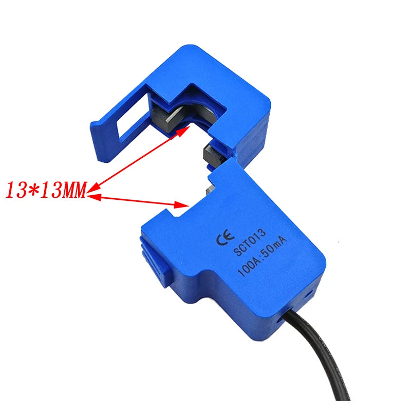SCT-013-000 10A 20A 30A 50A 60A 100A Non-invasive Split Core Current Transformer AC current sensor
