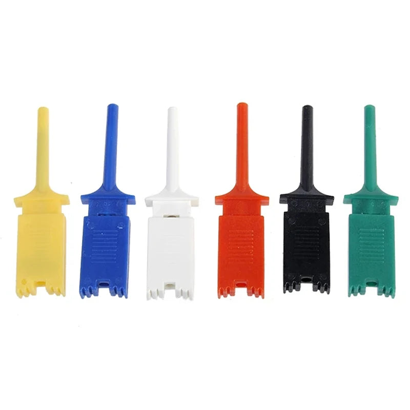 10pcs Test Hooks Clips For Logic Analyzers Logic Test Clip Flattening Test Flat Hook Connection