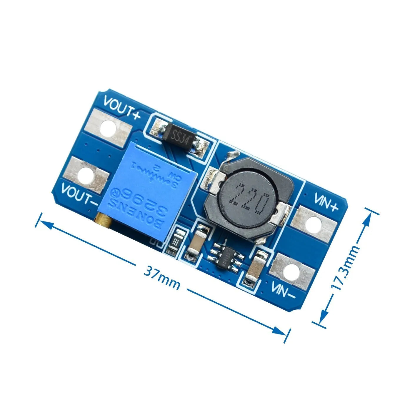 5pcs/lot MT3608 2A Max DC-DC Step Up Power Module Booster Power Module For