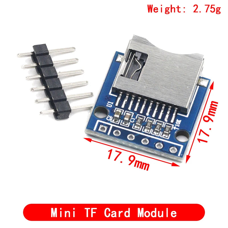 Micro SD Storage Expansion Board D1 Mini TF Card Module Mini Micro SD TF Card Memory Shield Module With Pins for Arduino ARM AVR