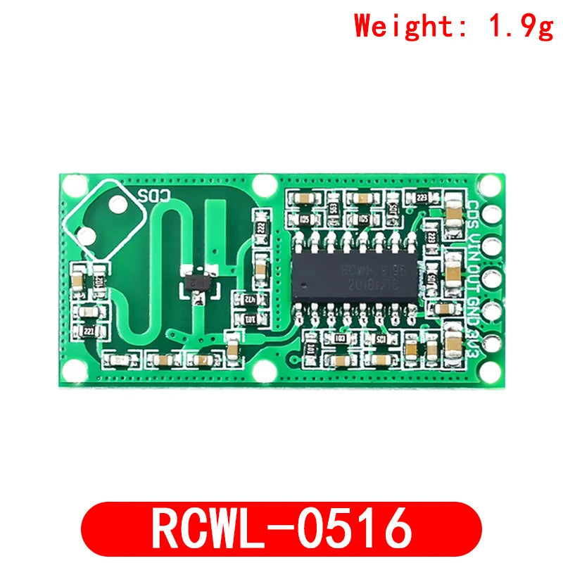 Motion Radar Sensor HW-MS03 2.4GHz to 5.8GHz Human Body Induction Switch RCWL-0516 Microwave Radar Sensor Module for Arduino Diy