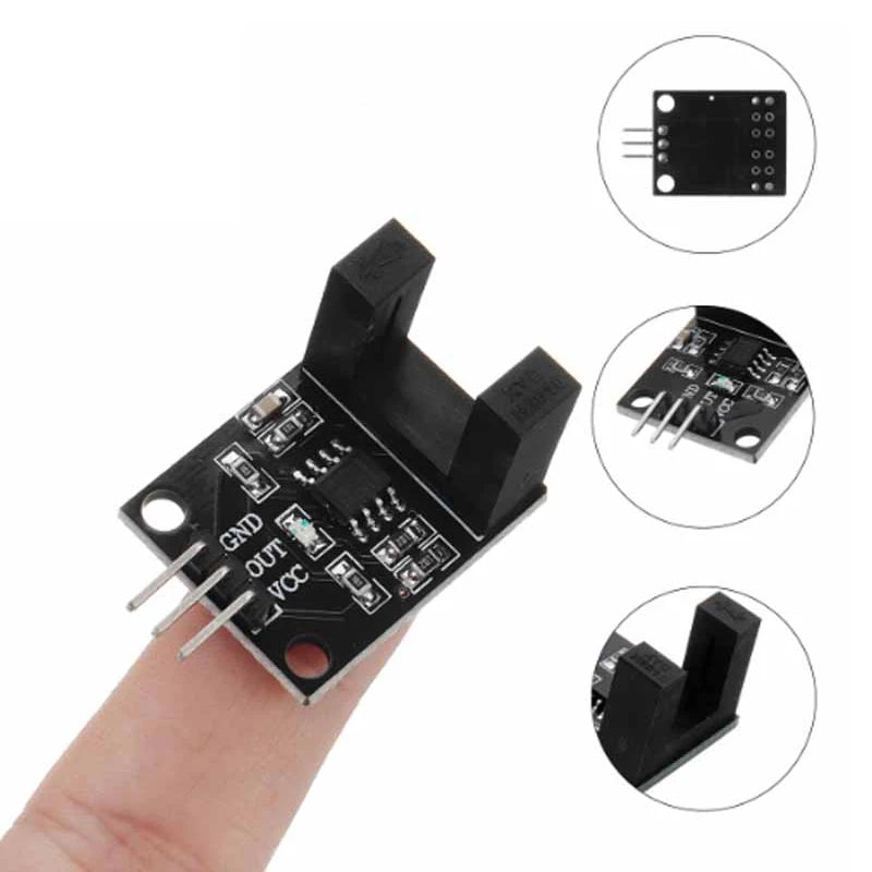 Speed Sensor Module Tacho Sensor Slot-type Optocoupler Tacho-generator Counter Module for arduino 51 AVR PIC 3.3V-5V Diy Kit