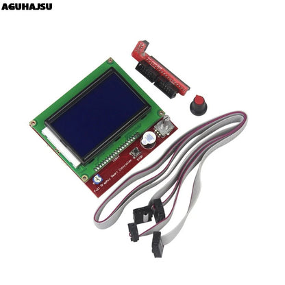 12864 Display LCD Controller +Adapter For RAMPS 1.4 Reprap Mendel GM 3D Printer Parts
