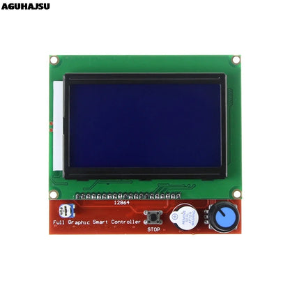 12864 Display LCD Controller +Adapter For RAMPS 1.4 Reprap Mendel GM 3D Printer Parts