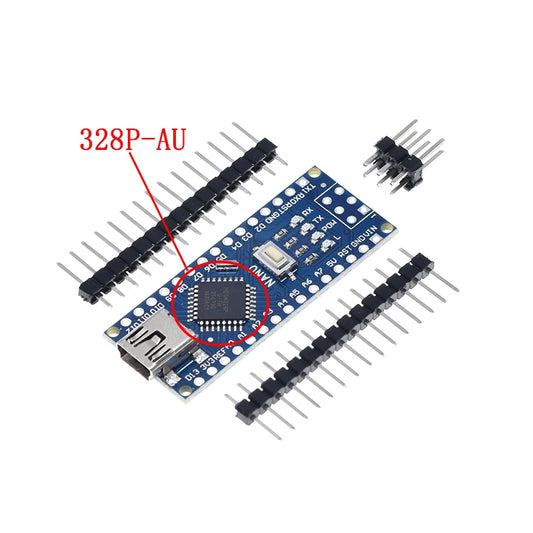 5PCS Nano 3.0 controller compatible with Arduino nano CH340 USB driver NO CABLE NANO V3.0
