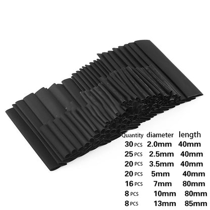 127Pcs / 328Pcs Car Electrical Cable Tube kits Heat Shrink Tube Tubing Wrap Sleeve Assorted 8 Sizes Mixed Color
