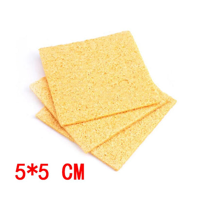10pcs Replacement Sponges Soldering Iron Cleaner Solder Tip Cleaning Pad Cleaning Sponge Yellow