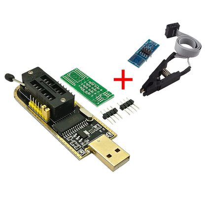 CH341A 24 25 Series EEPROM Flash BIOS USB Programmer Module + SOIC8 SOP8 Test Clip For EEPROM 93CXX / 25CXX / 24CXX