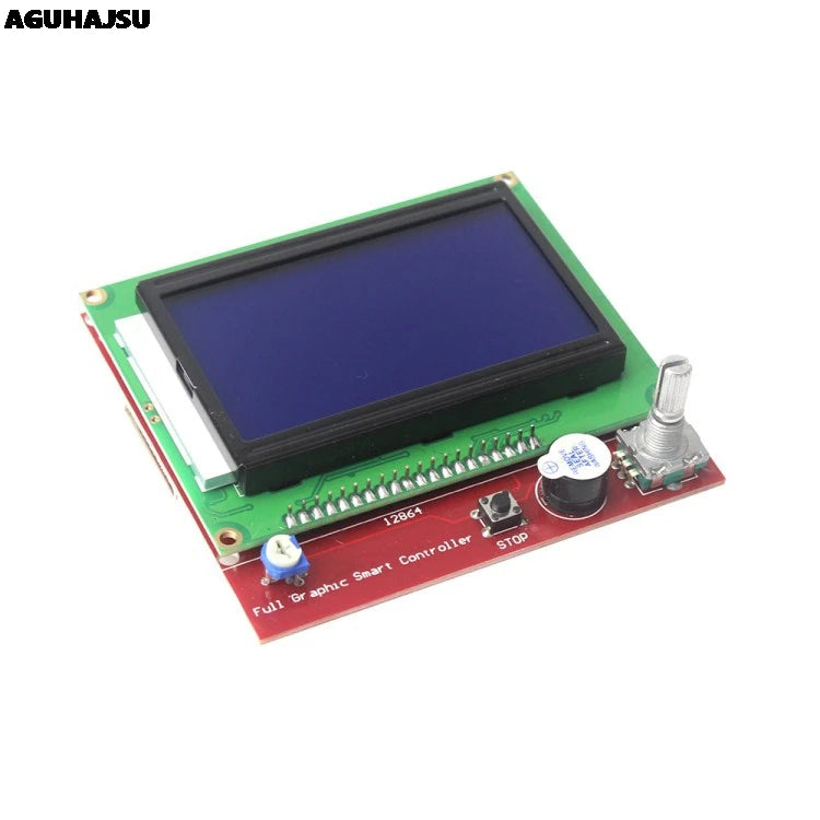 12864 Display LCD Controller +Adapter For RAMPS 1.4 Reprap Mendel GM 3D Printer Parts
