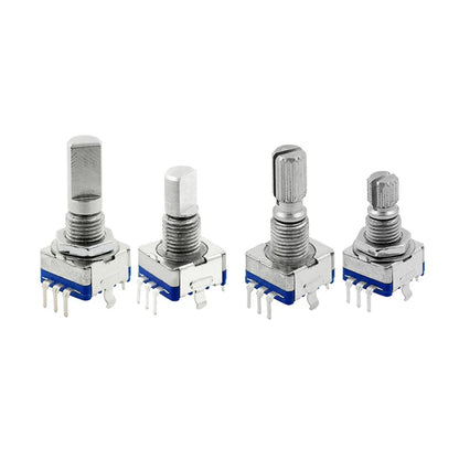 1PCS Half / Plum axis rotary encoder, handle length 15mm / 20mm code switch/ EC11 / digital potentiometer with switch 5Pin