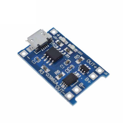 5pcs Micro USB 5V 1A 18650 TP4056 Lithium Battery Charger Module Charging Board With Protection Dual Functions 1A Li-ion