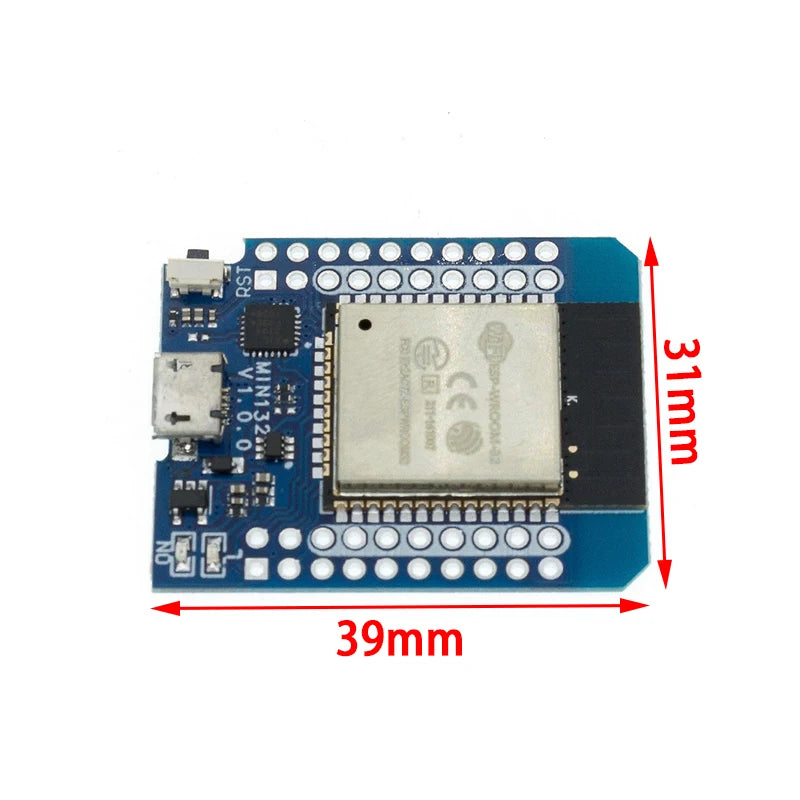 D1 Mini ESP32 ESP-32 WiFi+Bluetooth Internet Of Things Development Board Based ESP8266 Fully Functional For Arduino