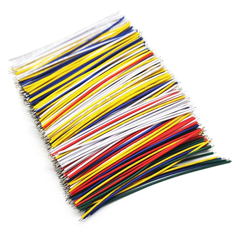 100PCS 20CM Color Flexible Two Ends Tin-plated Breadboard Jumper Cable Wires