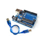high quality One set UNO R3 Official Box ATMEGA16U2+MEGA328P Chip For Arduino UNO R3 Development board + USB CABLE