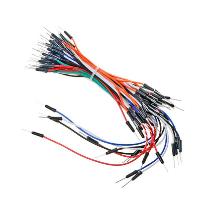 65pcs/Lot New Solderless Flexible Breadboard Jumper wires Cables Bread plate line